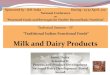 Milk and Dairy Products - ILSI India · 2011. 6. 16. · Ghee (ghrita) Judicious use of ghee Prolongs life Enables good digestion (stomachic) Promotes intellect, memory, strength