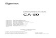 Automated Blood Coagulation Analyzer CA-50 CA-50 Blood...¢  1999. 6. 15.¢  Sysmex CA-50 Operator¢â‚¬â„¢s