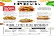 Fresh Farm-to-Table HAMBURGERS - Mohegan Sun Arena · 2021. 1. 20. · Fresh Farm-to-Table CREATE A FARM-FRESH HAMBURGER Start with a 100% U.S. farm-fresh burger* for $6.35, then