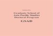 GSAD - 立命館大学€¦ · GSAD Section Five. 5-1. Degree Program Degree type Major 1. 2. successful candidates. Rescindment of Degrees. Basic Requirements for Completion 1. Period