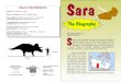 Sara’s Vital Statistics - McGill University · 2017. 10. 5. · Hans Larsson and his field team spent 10 days recovering Sara’s skull from 8 tonnes of rock. Because the skull