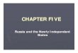 CHAPTER FIVE · 2018. 8. 14. · CHAPTER FIVE Russia and the Newly Independent States. Russia and the Newly Independent States Figure 5.1. ... As in Bolshevik Revolution, great uncertainty