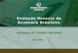 Evolução Recente da Economia BrasileiraE7%E3o...Risco Brasil & Aversão ao Risco Jan 03 Sep 03 Jun 04 Mar 05 Nov 05 Aug 06 Apr 07 Mai 08 100 300 500 700 900 1.000 1.300 1.500-2,4-1,8-1,2-0,6