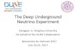 The Deep Underground Neutrino Experimentvietnam.in2p3.fr/2017/neutrinos/transparencies/5_friday/...Long Baseline Neutrino Facility Beamline 4 • Horn-focused beam line similar to