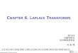 HAPTER 6. LAPLACE TRANSFORMS Laplace... · 2019. 9. 6. · Seoul National Univ. 3 Engineering Math, 6. Laplace Transforms Theorem 1 Linearity of the Laplace Transform The Laplace