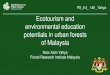 Ecotourism and environmental education potentials in urban ......Ecotourism and Urban Forestry Program, Forest Research Institute Malaysia Establishment of urban forests Planting of