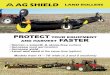Land Rollers 2019 - AG SHIELD MFG€¦ · LEVELING BLADE (OPTION) (Patented) The ONLY roller in the industry with this option. Cut,spread and levelmounds in hay fields,pasture and