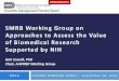 SMRB Working Group on Approaches to Assess the Value of ......SMRB Working Group on Approaches to Assess the Value of Biomedical Research Supported by NIH SMRB AAVOBR WORKING GROUP