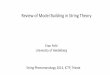 Review of Model Building in String Theorystringpheno2014.ictp.it/lecturenotes/Palti.pdf · 2014. 11. 24. · • Consider compactifications of M-theory on a Calabi-Yau fourfold which