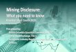 Mining Disclosure - Home | BCSC ... Calibre Mining Corp. CXB 273.1 M$ TSXV Grad BC Ascot Resources Ltd