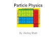 Particle Physics - WordPress.com...Two kinds of particles: bosons and fermions All quantum particles have an additional property known as “spin” Like an intrinsic angular momentum,