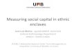 Measuring social capital in ethnic enclaves - UAB Barcelona...Games (1992); both are minorities groups (Pakistanis, 1,17%, Indians, 0,5%) compared with other migrants as Moroccans,