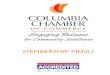 MEMBERSHIP MENU - Columbia, MO Chamber of Commerce · • Chamber events feature local businesses and provide information about what’s happening at the Chamber. • Chamber committees