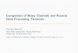 Comparison of Noisy Channels and Reverse Data-Processing ...buscemi/slides/buscemi...Comparison of Noisy Channels and Reverse Data-Processing Theorems Francesco Buscemi1 2017 IEEE
