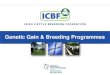Genetic Gain & Breeding ProgrammesGenetic Improvement • Trying to breed better animals which leave more profit • Identify and select the animals with the best genes for traits