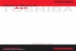 TOSHIBA A40 Series - Notebook Manuals · TOSHIBA A40 Series v TOSHIBA A40 Series Version 1 Last Saved on 02/12/2003 17:24 ENGLISH using Euro_M.dot –– Printed on 02/12/2003 as