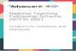 National Teaching Fellowship Scheme (NTFS) 2021...National Teaching Fellowship Scheme 2021 3 Introduction The purpose of the National Teaching Fellowship Scheme (NTFS) is to recognise,