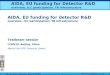 AIDA, EU funding for detector R&D - ILC Agenda (Indico) · 2018. 11. 5. · 8.6 Combined beam tests and DAQ 9 RTD Advanced infrastructure for detector R&D H. Videau (LLR) M. Vos (IFIC)