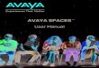 Avaya Spaces Manual - ‡“â€¹§«â€¹¨â€›§¾£‡¤§‡­¸teach.cc.ntu.edu.tw/course/video conferencing/Avaya... Avaya