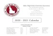 2020 - 2021 Calendar 2Year... · 2020. 7. 15. · Paul Anselmo, West Bonner County SD Dist. IDist. I Tonia Burk, Twin Falls HSTonia Burk, Twin Falls HS Ath. Coaches/GirlsAth. Coaches/Girls