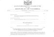 GOVERNMENT GAZETTE REPUBLIC OF NAMIBIA · 2014. 2. 20. · GOVERNMENT GAZETTE OF THE REPUBLIC OF NAMIBIA WINDHOEK-2 March 1998 CONTENTS PROCLAMATION No. 6 Announcement of the accession
