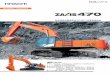 ZAXIS-5 シリーズ...ZX470-5B：PWRモード 対 従来機ZX470-3：H/P モード さらに、新型のPWRモードは 燃費が13％低減 作業量は同等 4 5 アタッチメント対応力強化で、