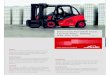 Diesel and LPG Forklift Trucks Capacity 4000 – 5000kg H40, H45, … · 2014. 6. 19. · Linde brings to this forklift a generously sized automobile-class workspace. Designed to