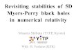 Revisiting stabilities of 5D Myers-Perry black holes in numerical relativity · 2014. 3. 26. · • For q < =0.9, 5D Myers-Perry BH appears stable (I am very sorry for our previous