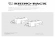 SX066 FLUSH RAIL LEG KIT - Rhino-Rack...SX066 FLUSH RAIL LEG KIT Rhino-Rack, 22A Hanson Pl, Eastern Creek NSW 2766, Australia (02) 8846 1900 rhinorack.com.au Document No: R1885 Issue