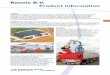 Kennis B.V. Product Information · 16.000-R/96-3 4,45 m / 3700 kg 6,15 m / 2500 kg 7,85 m / 1950 kg 9,55 m / 1400 kg No Hyva Kennis 16 tonmeter rolloader crane for quick load handling