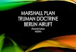 MARSHALL PLAN TRUMAN DOCTRINE BERLIN AIRLIFT - Tim Beck · 2016. 4. 4. · TRUMAN DOCTRINE • Announced to congress by Truman March 12, 1947 and again on July 12, 1948. Often seen