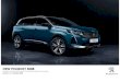 NEW PEUGEOT 5008 - media.ndp. PEUGEOT 3008 SUV Allure with optional metallic paint, black diamond roof and panoramic opening glass roof. New 5008 GT Premium finished in Nera Black