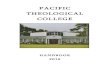 PACIFIC THEOLOGICAL COLLEGEptc.ac.fj/.../2013/10/Handbk-2016-A5__20151205-FINAL.pdf · 2015. 12. 19. · 1 WELCOME Greetings and welcome to the Pacific Theological College. This inter-denominational,