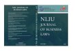 NLIU Journal of - National Law Institute University, Bhopal...NLIU Journal of Business Laws Volume I December, 2019 NATIONAL LAW INSTITUTE UNIVERSITY Kerwa Dam Road, Bhopal, India