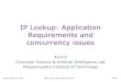 IP Lookup: Application Requirements andcsg.csail.mit.edu/6.375/6_375_2019_www/handouts/lectures/...Line Card (LC) IP Lookup SRAM (lookup table) Arbitration Switch LC LC LC A packet