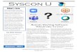 Syscon U...The good news is that they immediately Syscon U Get More Tips and Topics:  630.850.9039 (continued from page 1) The price point is very competitive with