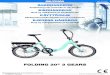 FOLDING 20 3 GEARS - Biltema · 2020. 4. 6. · Art. 27-2121 Original manual ÄGARHANDBOK Användning och underhåll av din elcykel EIERHÅNDBOK Bruk og vedlikehold av elsykkelen