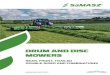 DRUM AND DISC MOWERS - TTMIDRUM AND DISC MOWERS REAR, FRONT, TRAILED DOUBLE-SIDED AND COMBINATIONS SaMASZ Sp. z o.o. 16-060 Zabłudów ul. Trawiasta 1 Poland tel.: + 48 85 664 70 31
