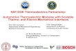 Automotive Thermoelectric Moduleswith Scalable Thermo ...Automotive Thermoelectric Modules with Scalable Thermo-and Electro-Mechanical Interfaces Project Leadership Prof. Ken Goodson,
