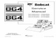BOBCAT 864 TRACK LOADER Service Repair Manual (SN 517511001-517514999)