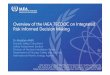Overview of the IAEA TECDOC on Integrated Risk Informed ...risk-div-aesj.sakura.ne.jp/documents/seminar/20201204_4 A...2020/12/04  · Joint seminar on Integrated Risk Informed Decision