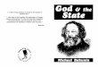god and the state bakunin · 2011. 8. 30. · God and the State was written between February and March 1871. It was originally written as Part II of a greater work that was going