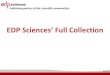 EDP Sciences’ Full Collection - Raman Research Institute...EDP Sciences’ Full Collection Astronomy & Astrophysics Astronomy & Astrophysics is an international journal which publishes