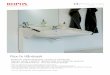 Flex-In Håndvask · 2017. 9. 27. · Flex-In Håndvask Elektrisk højdeindstillelig vaskeunit håndvask Vasken bliver indenfor rækkevidde fra siddende position Skjult vandtilslutning