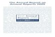 The Annual Report on Annual Reports 2009Annual Report on Annual Reports 2009 3 Take 13 This is the thirteenth edition of the Annual Report on Annual Reports.Right from the outset,