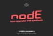 KORG Node User Manual - Sinevibes Node User... · 2021. 1. 14. · Node is a four-operator FM synthesis engine for KORG prologue, minilogue xd and NTS-1.It is based on a classic setup