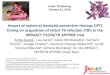 Impact of maternal isoniazid preventive therapy (IPT) timing on … · 2018. 11. 7. · Impact of maternal isoniazid preventive therapy (IPT) timing on acquisition of infant TB infection