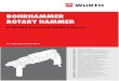 BOHRHAMMER ROTARY HAMMER - Wuerth Bohrhammer, Zusatzhandgriff und Tiefenanschlag. Einsatzwerkzeug und