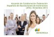 Acuerdo de Colaboración Federación Española de ... - ATA...extra por pertenecer al colectivo ATA. Llamar al teléfono 900 600 230 para identificarse como miembro de ATA, solicitar