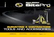 SURVEYING & CONTRACTORS TOOLS AND ACCESSORIES Catalog_SitePro.pdfL6-20 level, plumb bob, case, tripod, leveling rod, manual LT6-900 22X MERIDIAN LEVEL-TRANSIT Ideal for light construction